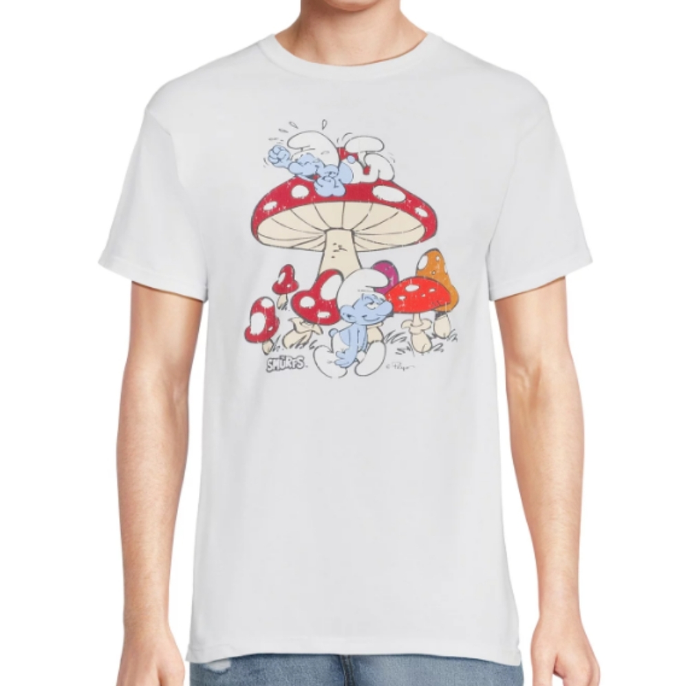 the Smurfs tee size large